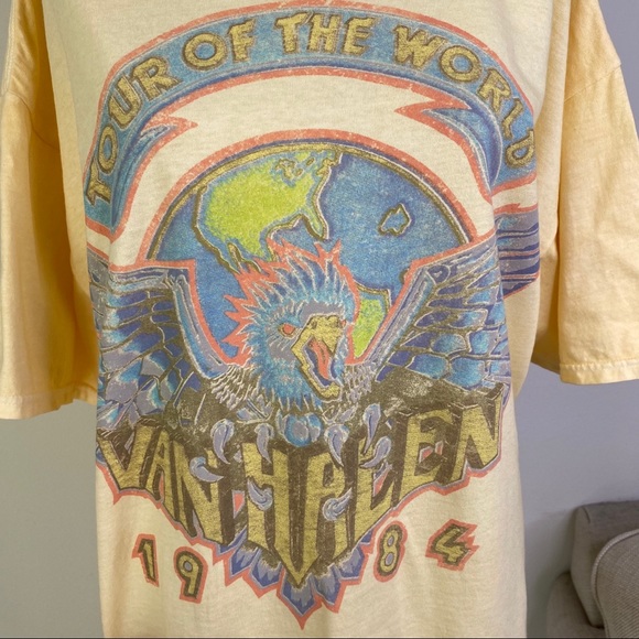 One left! UO Van Halen T-Shirt Dress - Picture 6 of 8